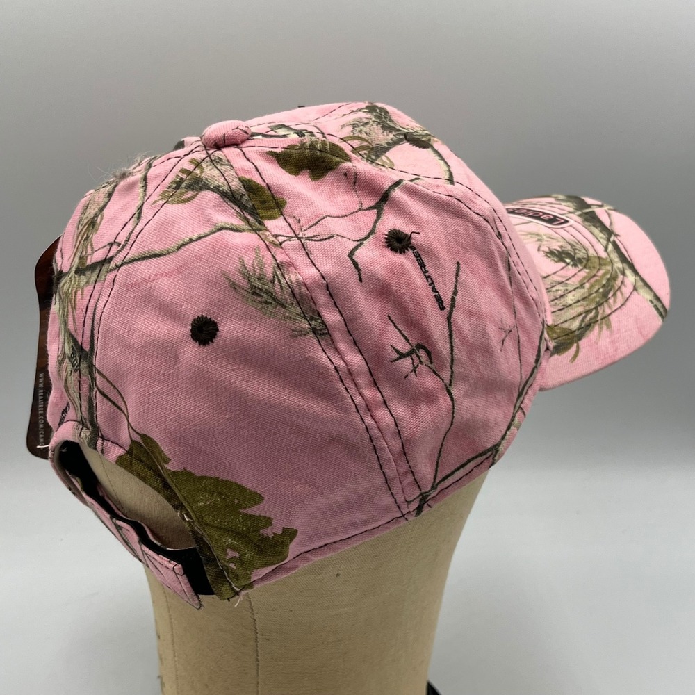 Realtree APC Pink Camo American Flag Hat Ladies Fit Outdoor Cap Baseball Hat NWT - Picture 6 of 10